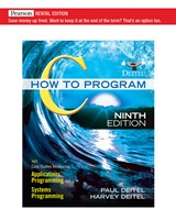 C How to Program [RENTAL EDITION], 9th Edition