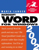 Word 2002 for Windows: Visual QuickStart Guide