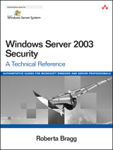 Windows Server 2003 Security: A Technical Reference