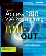 Microsoft Access 2010 VBA Programming Inside Out