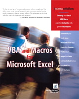 VBA and Macros for Microsoft Excel