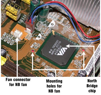 Improving System Cooling Part 2 - Keeping the North Bridge Cool How to install North Bridge/MCH/GMCH coolers | Improving System Cooling Part 2 - Keeping the North Bridge Cool How to install