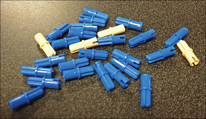 LEGO Technic Pin Long Blue Connector Mindstorm NXT Part 6558 Quantity 150 