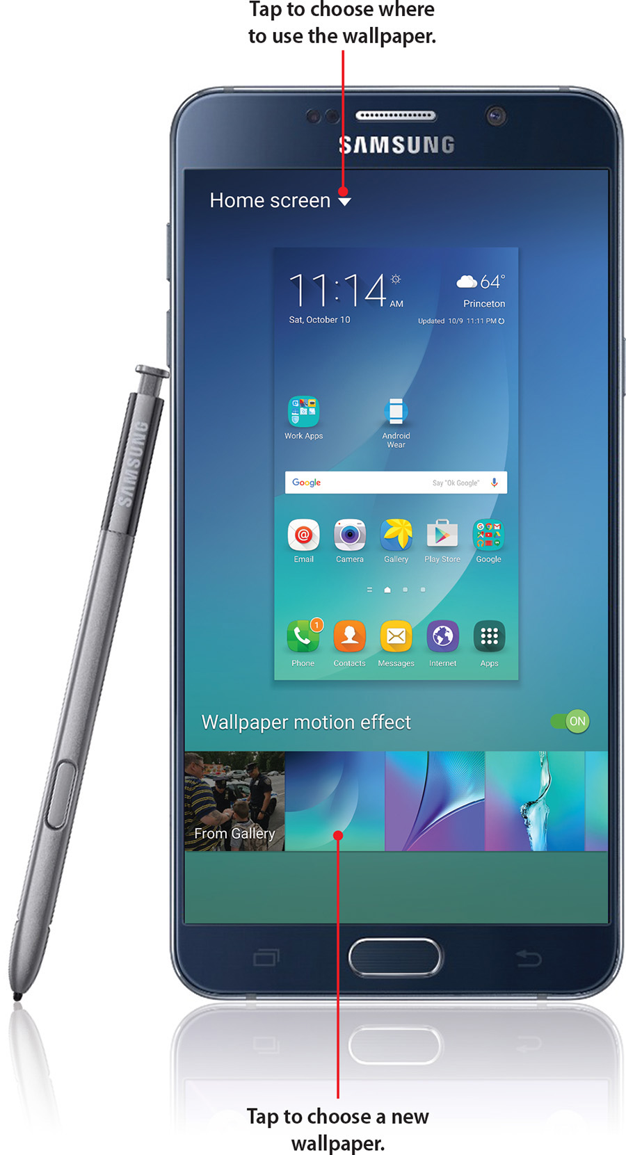 Customizing Your Galaxy Note 5 | Changing Your Wallpaper | InformIT