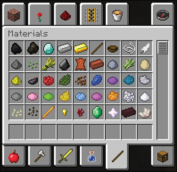 A Resourceful Guide To The Creative Mode Inventory Gathering Resources And Getting Around In Minecraft Informit