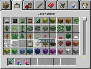 lidelse radioaktivitet forbruge A Resourceful Guide to the Creative Mode Inventory | The Ultimate Player's  Guide to Minecraft - Xbox Edition: Gathering Resources | InformIT