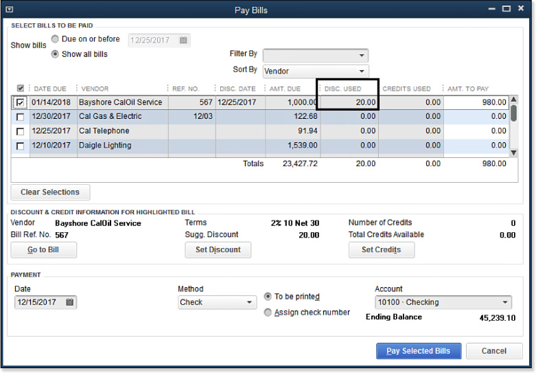 The Accounts Payable Process Setting Up Vendors In Quickbooks 2017 Informit